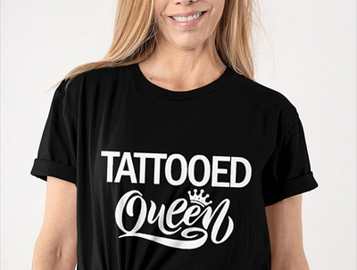 Tattooed Queen Shirt branding community logo icon illustration likeforlikes meliodas queen queen bee queen city queen of hearts tattooed typography