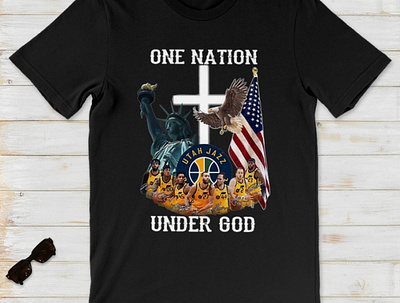 One Nation Under God Tshart https://www.teechip.com/one-nation- autismawareness baseball basket basketball bass community community logo games illustration logo meliodas typography under