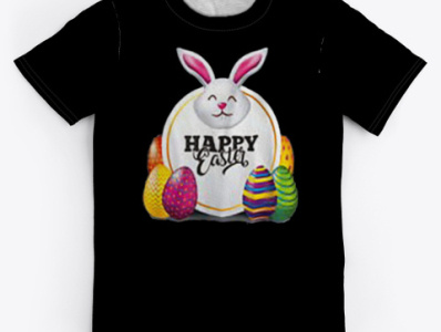 Happy Easter T-Shirt community logo design easter easter bunny easter egg easter eggs easterbunny eastereggs family handmade happy happyeaster illustration meliodas typography