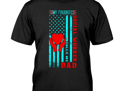 Father day One Lucky Papa American flag shirt