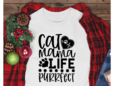 Cat Mama Life Is Purrfect branding community logo design illustration logo meliodas typography ui ux vector