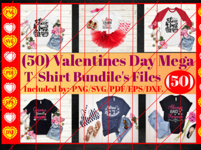 Valentine's Day Mega T-Shirt Bundle