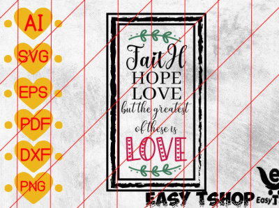 Faith Hope Love but the Greatest of These is Love branding community logo design illustration logo meliodas typography ui ux vector