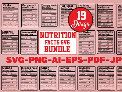 Nutrition Facts Svg Bundile