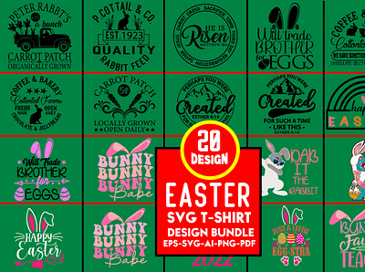 Easter Svg T-shirt Design Bundle SVG Files branding community logo design free easter svg boy illustration logo meliodas typography ui ux vector