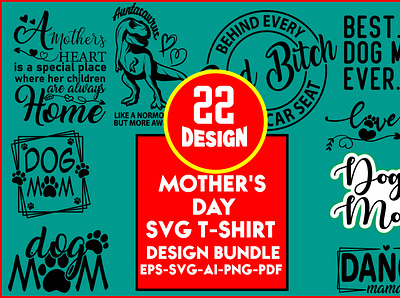 Mother's Day Svg Designs Bundle 3d animation black mothers day svg branding community logo design graphic design illustration logo meliodas mothers day card cricut svg typography ui