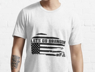 Let's Go Brandon T Shirt branding community logo design illustration logo meliodas typography ui ux vector