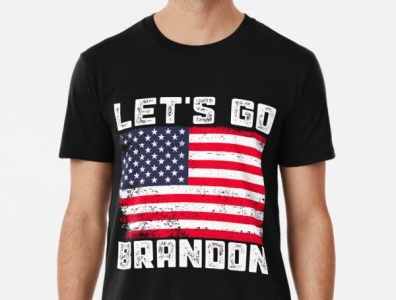 Let's Go Brandon T Shirt branding community logo design illustration logo meliodas typography ui ux vector