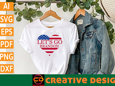 Let's Go Brandon Love T-shirt Design