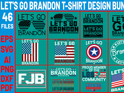 Let's Go Brandon T-shirt Design Bundle