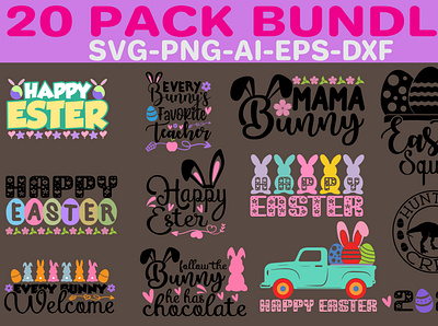 Easter SVG t-shirt Design Bundle branding community logo design illustration logo meliodas typography ui ux vector