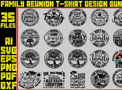 Family Reunion T-shirt Design Bundle 3d animation branding community logo design graphic design illustration logo meliodas motion graphics typography ui ux vector