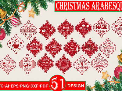 Christmas Arabesque Tile SVG Bundle 3d animation branding community logo design graphic design illustration logo meliodas motion graphics typography ui ux vector