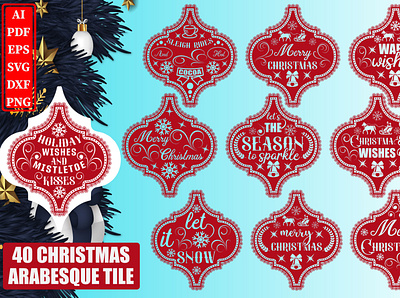 Arabesque Christmas Quotes Bundle branding community logo design illustration logo meliodas typography ui ux vector