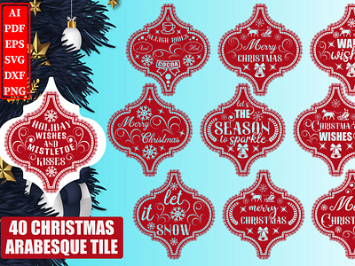 Arabesque Christmas Quotes Bundle