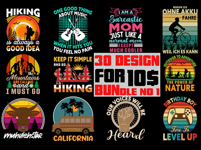 I will give make bulk best custom trendy t-shirt designs bundle 3d animation branding community logo design graphic design illustration logo meliodas motion graphics typography ui ux vector