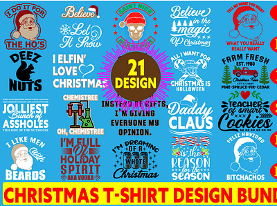 Christmas T-shirt Design Bundle branding christmas angel svg christmas svg for ornaments community logo design illustration logo meliodas typography ui
