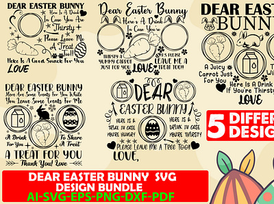 Dear Easter Bunny Svg Design Bundle peter cottontail sign