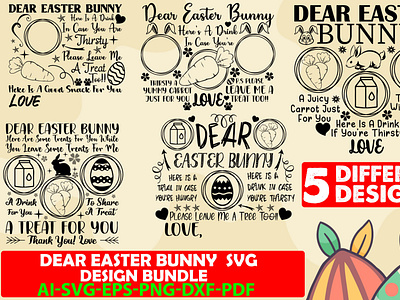 Dear Easter Bunny  Svg Design Bundle