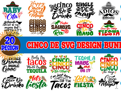 Cinco De Svg Design Bundle