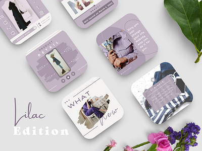 Lilac Edition Instagram Post Template | Canva aesthetic template canva design canva design template canva template design instagram post template instagram template post template social media social media template template template design