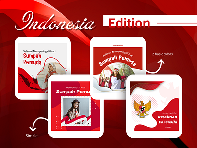 Instagram Post Template for Indonesia Event