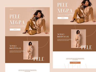 PELE NEGRA - UI DESIGN branding design ui uixu