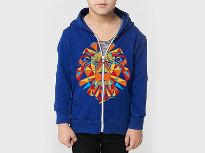 Brave Lion Youth Hoodie apparel brave church elevation geometric hoodie lion shapes shirt