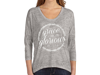 Grace So Glorious Tee apparel church elevation fashion ladies shirt typography worship wreath