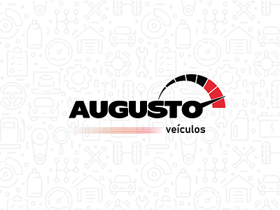 Augusto Veículos | Combination Mark branding design illustration typography