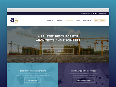 a/e ProNet Redesign front end web web design wordpress