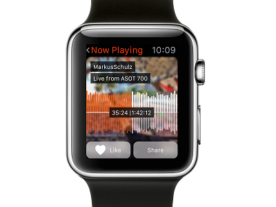 Soundcloud Apple Watch Concept v2