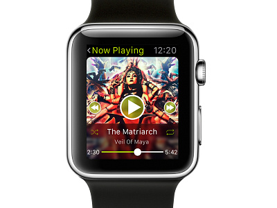 Spotify Apple Watch Concept apple watch concept ios music spotify visuals