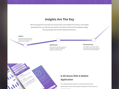 Vital Labs Marketing Site WiP data data visualizations health hospital landing page marketing site mockups web website