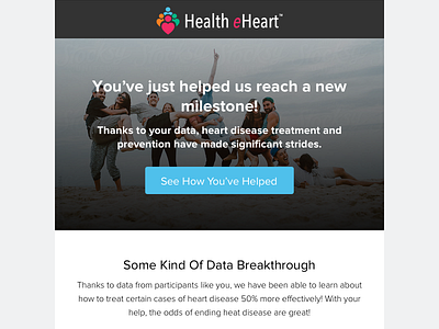 Healthy Heart Newsletter email health marketing newsletter research retention web