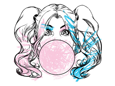 Harley Bubble design illustration licensing minimal