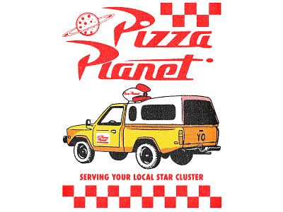 PIZZA PANET design illustration licensing typography