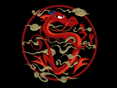 Mushu design illustration licensing