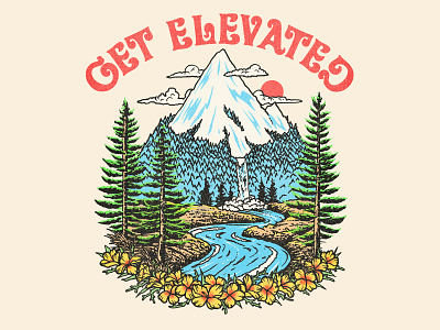 ELEVATED design illustration typography