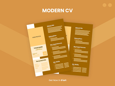 Modern Cv Design & Job Application Services amp cv cv design design designer