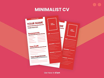 Minimalist Cv Design & Job Application Services amp cv cv design design designer resume