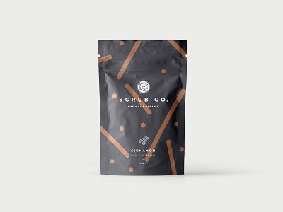 Scrub Co Packaging – Cinnamon brand and identity branding coffee coffee scrub illustration logo packaging packaging design pattern pattern design
