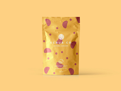 Scrub Co Packaging – Grapefruit brand and identity branding coffee packaging packaging design pattern