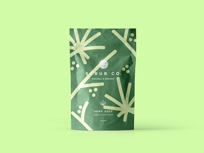 Scrub Co Packaging – Hemp Seed brand and identity branding coffee design hemp packaging packagingdesign pattern