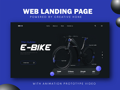 Web Site Landing page UI UX design