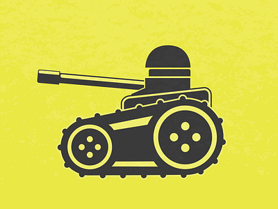 Tanky illustration tank yellow