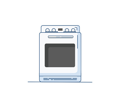 Oven affinity designer illustration vector