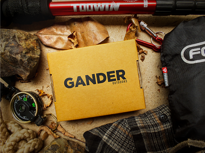 Gander Outdoors Logo Concept clean compass gander gander outdoors gotham logo logo design navigation one color outdoors