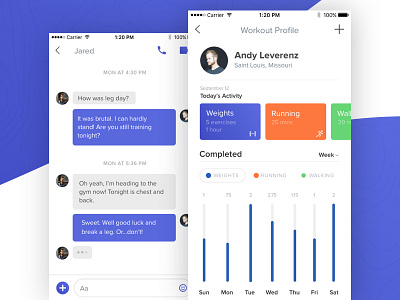 Workout App iOS Concept concept daily ui fitness ios mobile sketch tracking ui workout