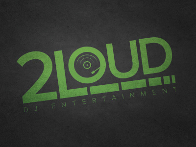 2Loud DJ Entertainment branding dj entertainment identity logo